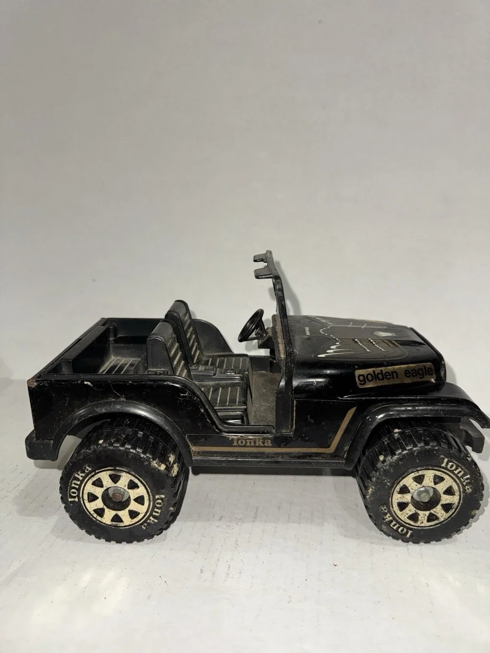 Vintage Tonka Golden Eagle Jeep Black 811850 Made USA Toy 1980